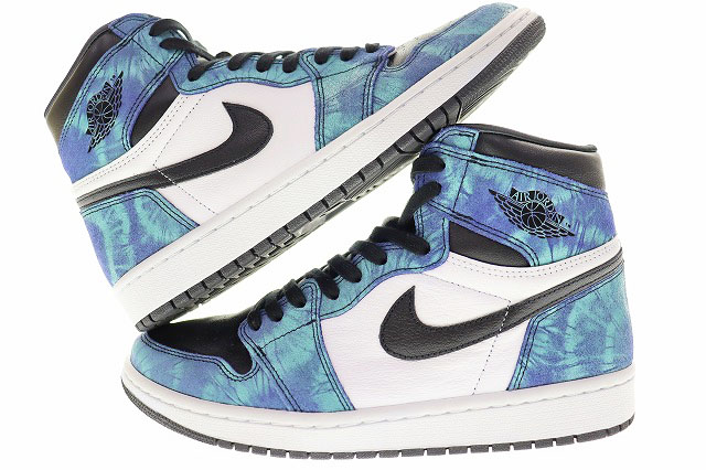 ナイキ NIKE WMNS AIR JORDAN 1 HIGH OG TIE-DYE 2020 27.5cm ナイキ NIKE WMNS AIR JORDAN 1 HIGH OG TIE-DYE 2020 27.5cm