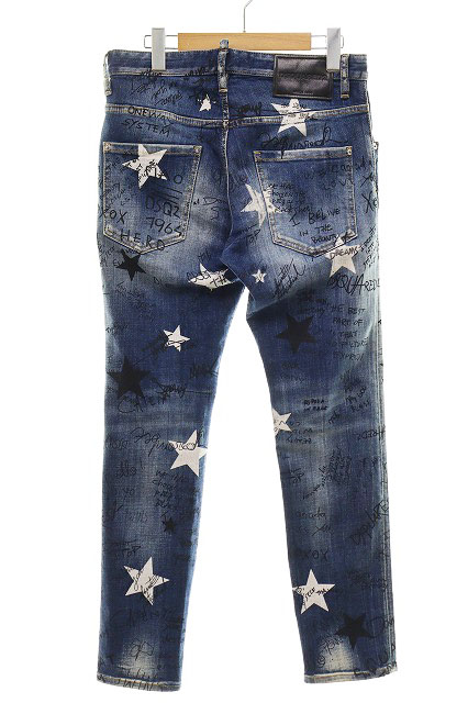 ディースクエアード DSQUARED2 22SS STAR WASH SKATER JEANS 44  