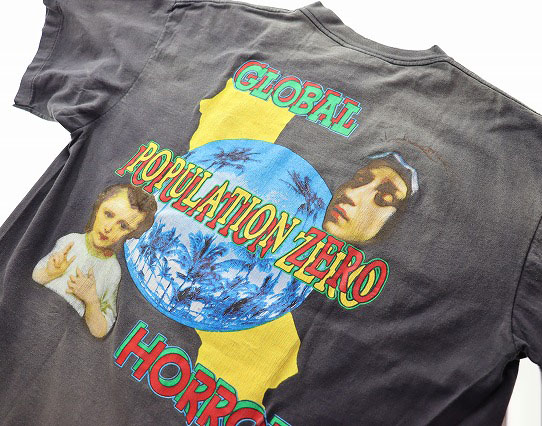 SAINT MICHAEL 24SS SS TEE ON EARTH BLACK L SM-YS8-0000-002 セント 