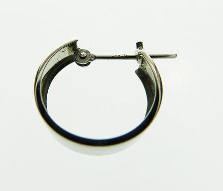 Pt900 プラチナ フープピアス 片方 ピアス 両耳 ダイヤモンド 12