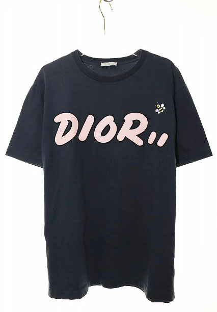 ディオール Dior × KAWS 19SS BEE LOGO TEE M 923J611X1241 カウズ 