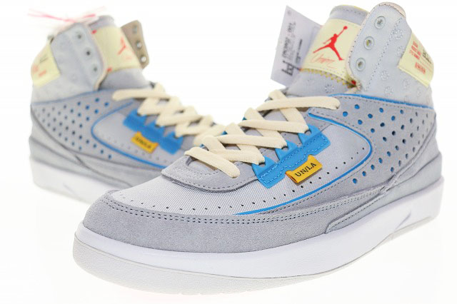 ナイキ NIKE × UNION AIR JORDAN 2 RETRO GREY FOG 25.5cm DN3802-001  