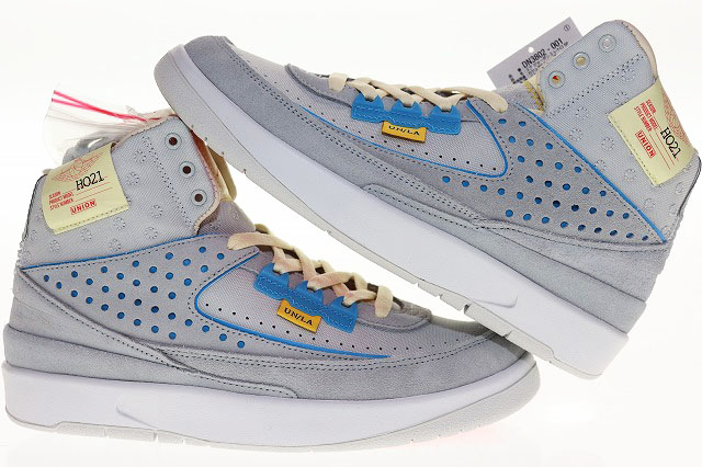 ナイキ NIKE × UNION AIR JORDAN 2 RETRO GREY FOG 25.5cm DN3802-001 