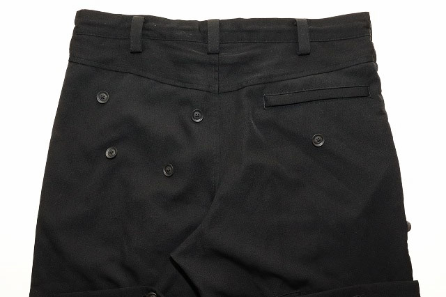 yohji yamamoto pour homme テープ付ギャザーハーフパンツ 2020SS yohji yamamoto pour homme デザインハーフパンツ（HN-
