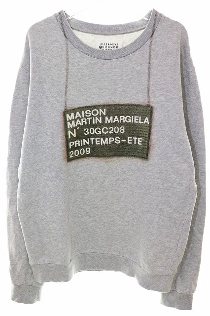 メゾンマルジェラ Maison Margiela 09SS 転写 プリント スウェット 