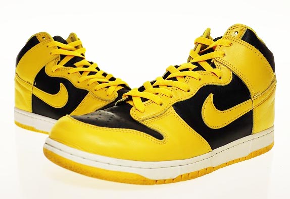 最終価格スニーカー NIKE W DUNK HIGH ハイカット 黄 黒 希少