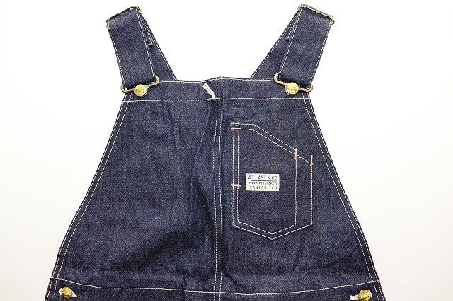 【中古】ATLAST&CO DENIME オーバーオール SIZE32 LOT663 アットラスト デニム カバーオール つなぎ ●241021 ATLAST&CO DENIME オーバーオール SIZE32 LOT663 アットラスト デニム