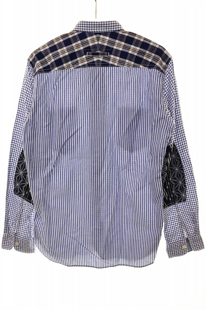 JUNYA WATANABE ブラックストライプシャツ XS