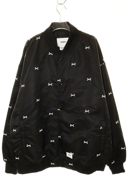 ダブルタップス WTAPS 22SS CROSS BONE TEAM JACKET NYLON BLACK 04  