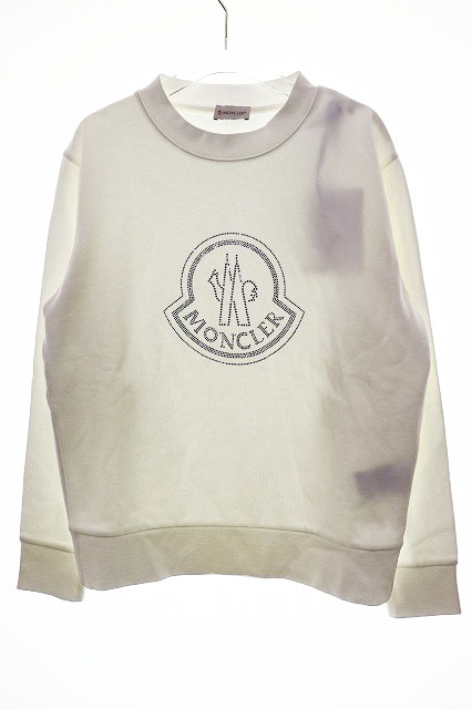 モンクレール MONCLER 23AW LOGO EMBELLISHED SWEATSHIRT XS I20938G00053 ロゴエンブロイダリー クルーネック スウェットシャツ トレーナ モンクレール MONCLER 23AW LOGO EMBELLISHED SWEATSHIRT XS