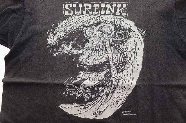 USA製 古着 90's ラットフィンク スカル Tシャツ 黒 ヴィンテージ VINTAGE 90's 1994 TENNESSEE RIVER RAT FINK M