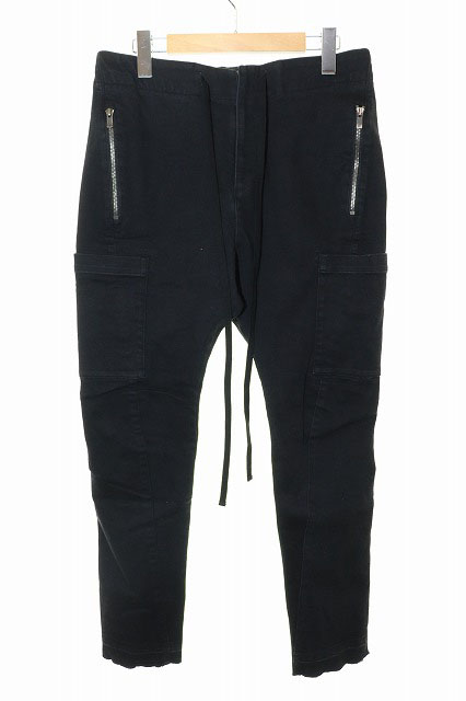 00s bajra レザー　サルエルパンツ　leather pants バジュラ BACKLASH（バックラッシュ） ジャパンステアミモザレザー製品染めセミ