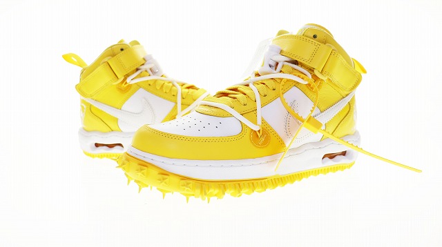 ナイキ NIKE × Off-White Air Force 1 Mid SP LTHR White and ナイキ NIKE × Off-White Air Force 1 Mid SP LTHR White and