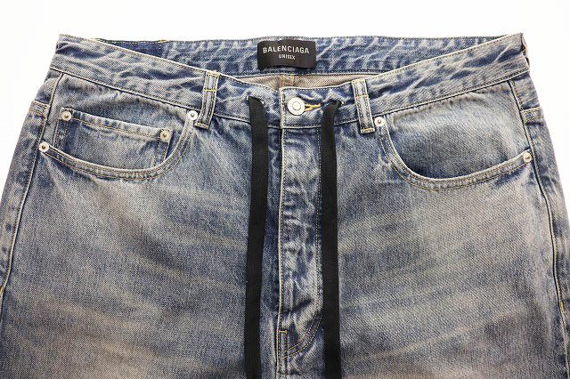 バレンシアガ BALENCIAGA OVERSIZE BAGGY DENIM PANTS XS 786643