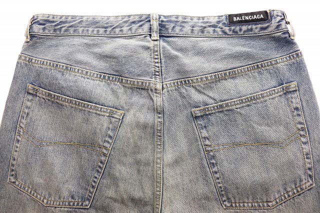Balenciaga Unisex レディースジーンズ　サイズXXS BALENCIAGA バレンシアガ 697834 TXE06 サイズ:L デストロイ