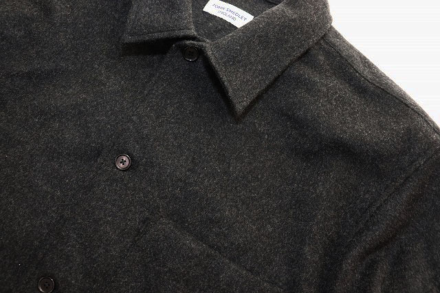 ジョンスメドレー JOHN SMEDLEY ウール シャツ ジャケット Mサイズ 