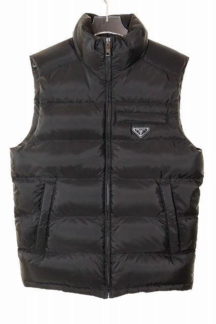 プラダ PRADA DOWN VEST BLACK SIZE 46 SGJ191 R132 1060 ダウン 