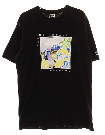 シュプリーム SUPREME × THE NORTH FACE 22SS SKETCH S/S TOP BLACK M  