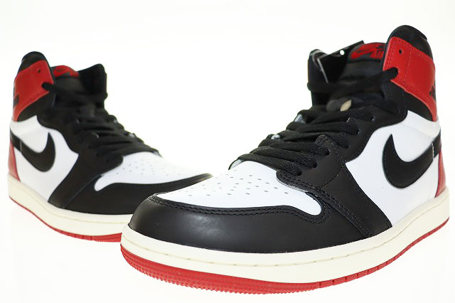 ナイキ NIKE AIR JORDAN 1 RETRO HIGH OG BLACK TOE VARSITY RED 27.5 