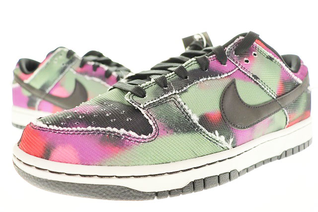 ナイキ NIKE DUNK LOW RETRO PREMIUM GRAFFITI PINK BLACK 28cm DM0108 