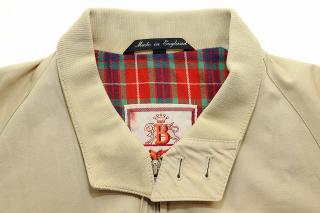 バラクータ BARACUTA G9 裏地チェック コットン スウィングトップ 