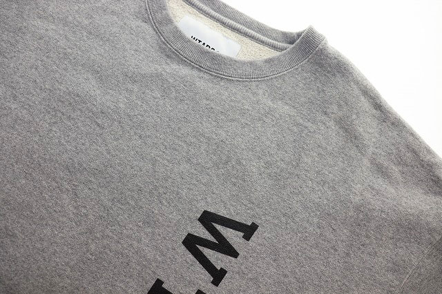 ダブルタップス WTAPS DESIGN 01 SWEATER COTTON COLLEGE GREY SIZE 4