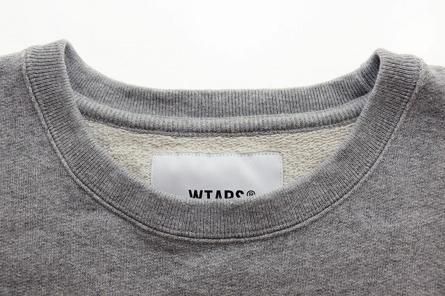 ダブルタップス WTAPS DESIGN 01 SWEATER COTTON COLLEGE GREY SIZE 4