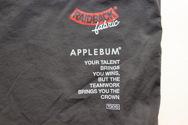 アップルバム APPLEBUM × CRSB RAIDBACK FABRIC NYLON PANTS GREY XL