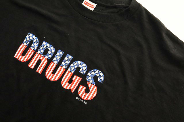 シュプリーム SUPREME 24AW DRUGS TEE BLACK XXL ドラッグ Tシャツ 
