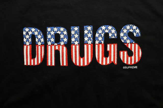 シュプリーム SUPREME 24AW DRUGS TEE BLACK XXL ドラッグ Tシャツ 