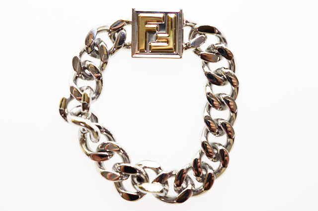 フェンディ FENDI BRACELET CHAIN XXS 7AJ294 FFロゴ ズッカ チェーン 