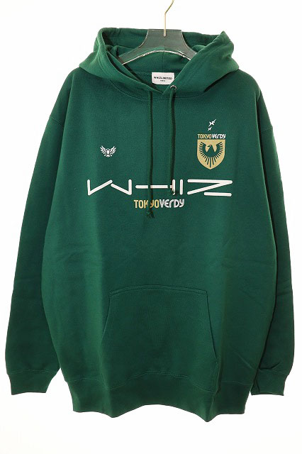 【中古】ウィズ WHIZ × 東京VERDY HOODIE GREEN L WL-C-424 ヴェルディ コラボ ロゴ パーカー フーディ ●■250701 ウィズ WHIZ × 東京VERDY HOODIE GREEN L WL-C-424 ヴェルディ コラボ