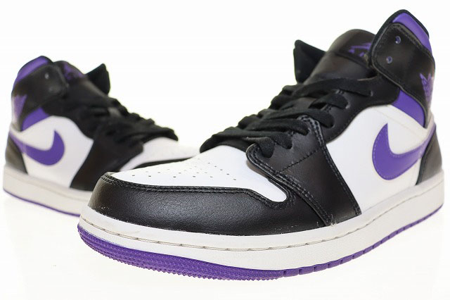 ナイキ NIKE AIR JORDAN 1 MID COURT PURPLE 27.5cm 554724-095 ナイキ NIKE AIR JORDAN 1 MID COURT PURPLE 27.5cm 554724-095