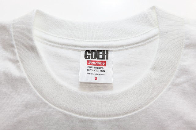シュプリーム SUPREME × GOODENOUGH GDEH DEVICE TEE WHITE S