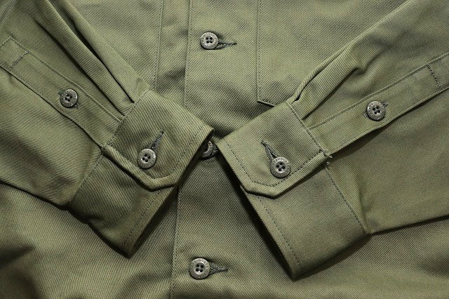ダブルタップス WTAPS BUDS LS SHIRT COTTON TWILL OLIVE DRAB SIZE 1 