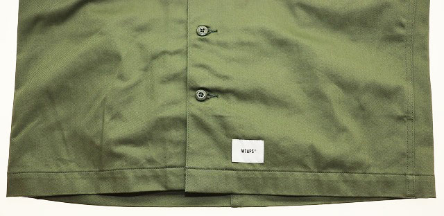 ダブルタップス WTAPS BUDS LS SHIRT COTTON TWILL OLIVE DRAB SIZE 1
