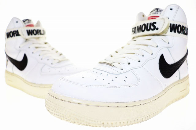 ナイキ NIKE AIR FORCE 1 HIGH SUPREME SP WHITE 2014 27.5cm 698696 