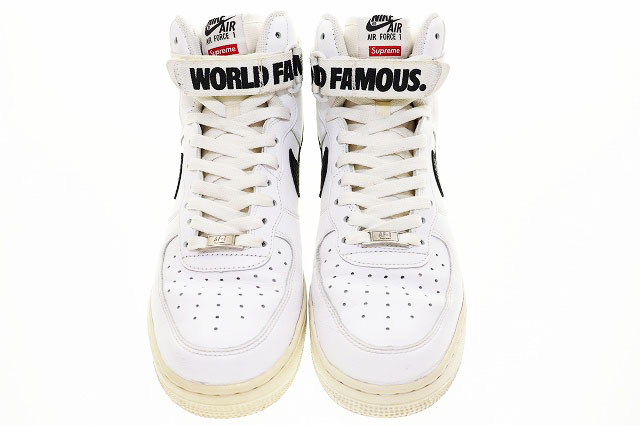 ナイキ NIKE AIR FORCE 1 HIGH SUPREME SP WHITE 2014 27.5cm 698696 