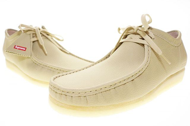 クラークス clarks × SUPREME 25SS REFLECTIVE WALLABEE NATURAL 28cm