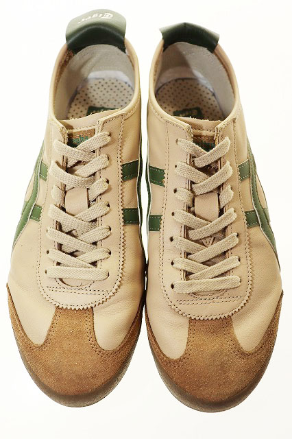オニツカタイガー Onitsuka Tiger MEXICO66 BEIGE GRASS GREEN 28.5 