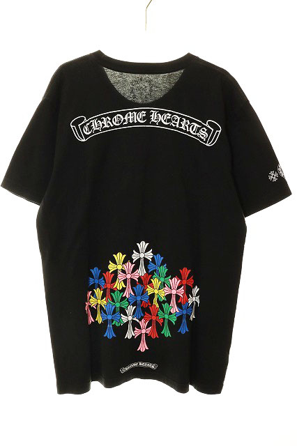 クロムハーツ CHROME HEARTS MLTCOL CEM CRS TEE BLACK Lサイズ マルチ 