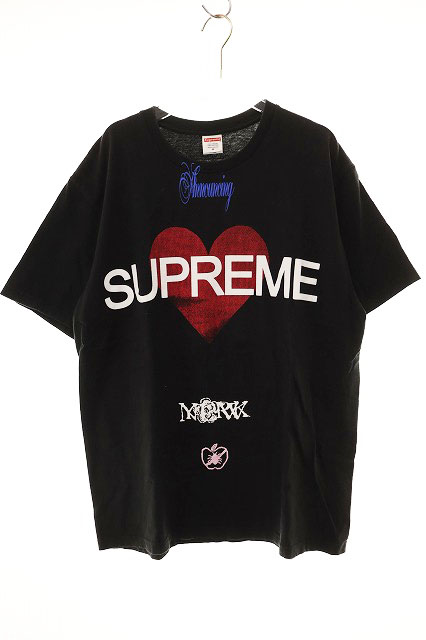 シュプリーム SUPREME 25SS ANNOUNCING TEE BLACK M アナウシング 