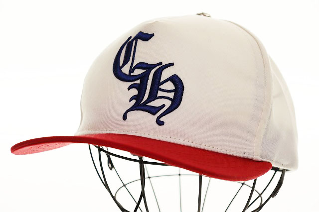 クロムハーツ CHROME HEARTS CH BASEBALL CAP WHITE RED ベースボール 