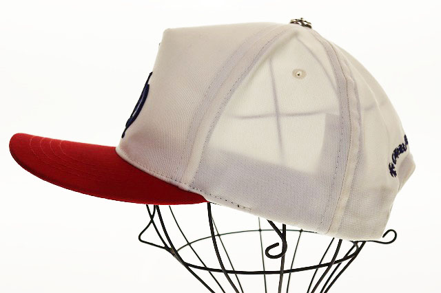クロムハーツ CHROME HEARTS CH BASEBALL CAP WHITE RED ベースボール 