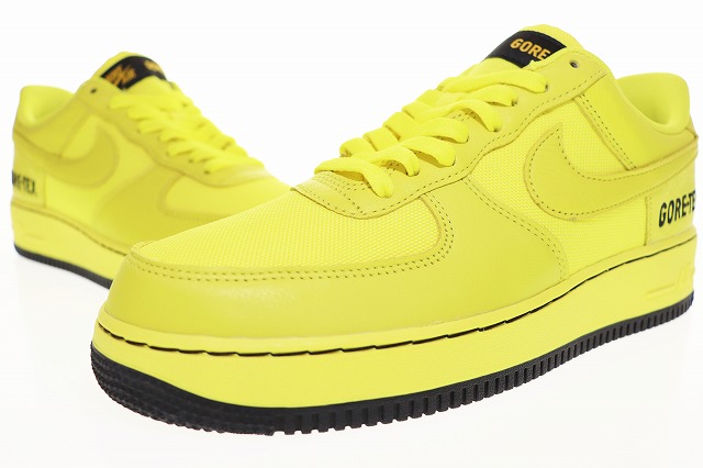 ナイキ NIKE AIR FORCE 1 GORE-TEX GTX DYNAMIC YELLOW BLACK 27.5cm 