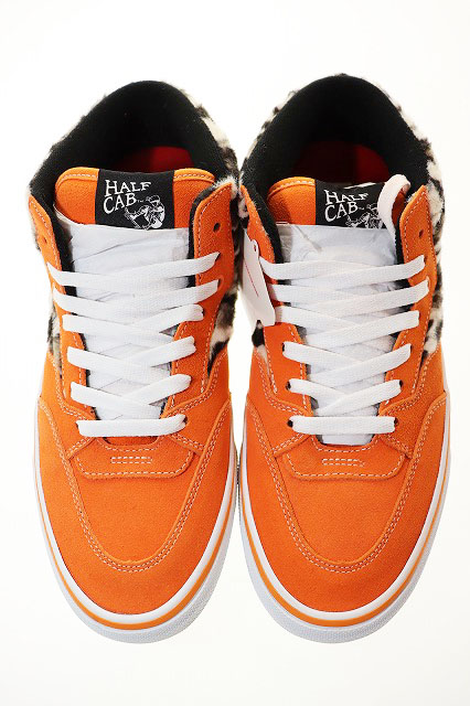 バンズ VANS × SUPREME SKATE HALF CAB 92 LEOPARD ORANGE 29cm 