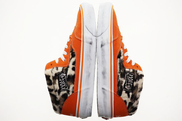 バンズ VANS × SUPREME SKATE HALF CAB 92 LEOPARD ORANGE 29cm