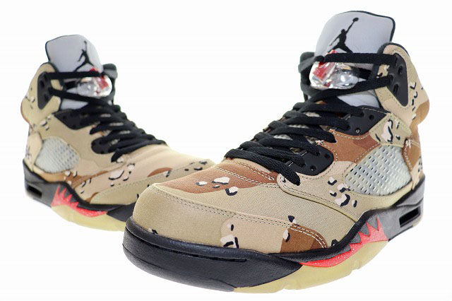 ナイキ NIKE 観賞用 AIR JORDAN 5 RETRO SUPREME 2015 27cm DESERT 