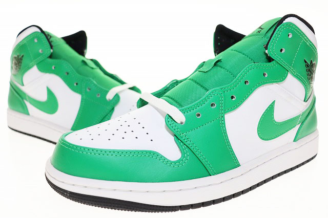 ナイキ NIKE AIR JORDAN 1 MID LUCKY GREEN 27.5cm DQ8426-301 AJ1 