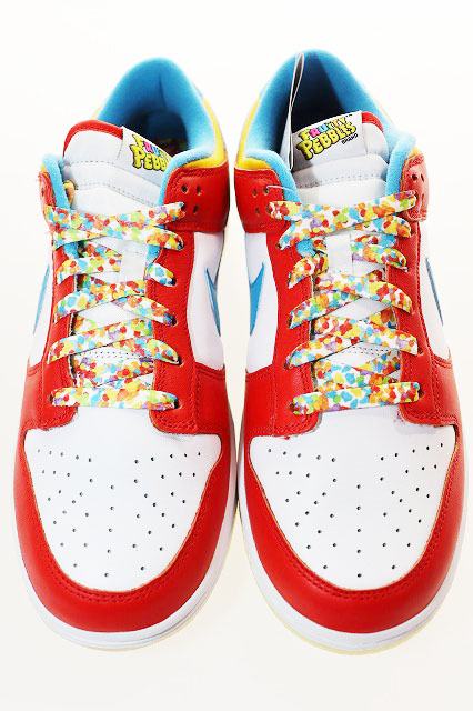 【中古】ナイキ NIKE × LEBRON JAMES DUNK LOW QS MAGIC FRUITY PEBBLES 28cm DH8009-600 ▲■250906 ナイキ NIKE × LEBRON JAMES DUNK LOW QS MAGIC FRUITY PEBBLES 28cm